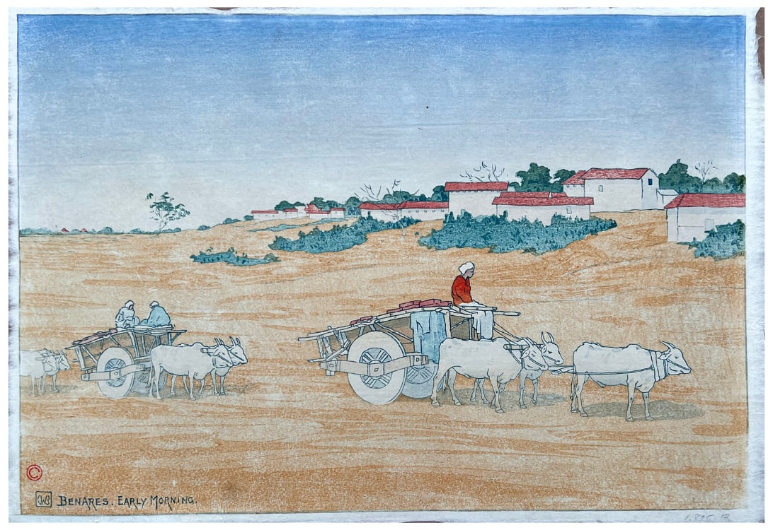 Japanese woodblock Print Charles Bartlett (1 of 4)