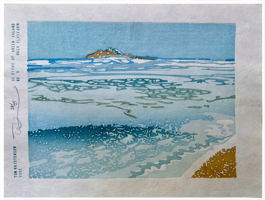 Japanese woodblock Print Tom Kristensen (1 of 4)