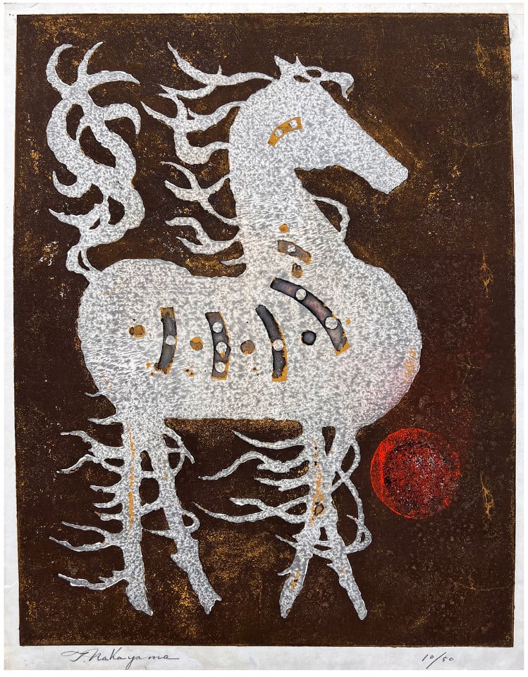 Japanese woodblock Print Tadashi Nakayama (1 of 4)