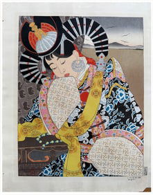 Japanese woodblock Print Paul Jacoulet