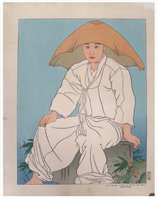 Japanese woodblock Print Paul Jacoulet