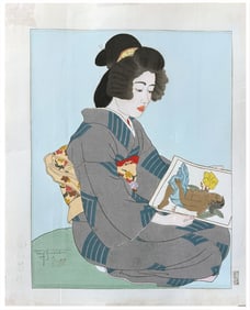 Japanese woodblock Print Paul Jacoulet