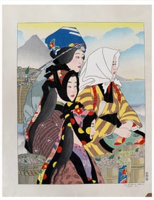 Japanese woodblock Print Paul Jacoulet