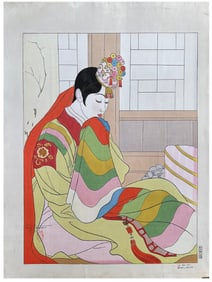 Japanese woodblock Print Paul Jacoulet