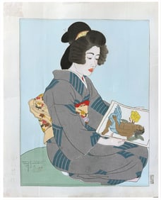 Japanese woodblock Print Paul Jacoulet
