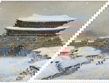 Japanese woodblock Print Kim ki Chang