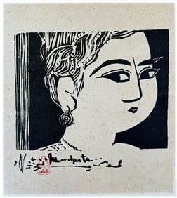 Japanese woodblock Print Shiko Munakata