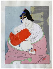 Japanese woodblock Print Paul Jacoulet