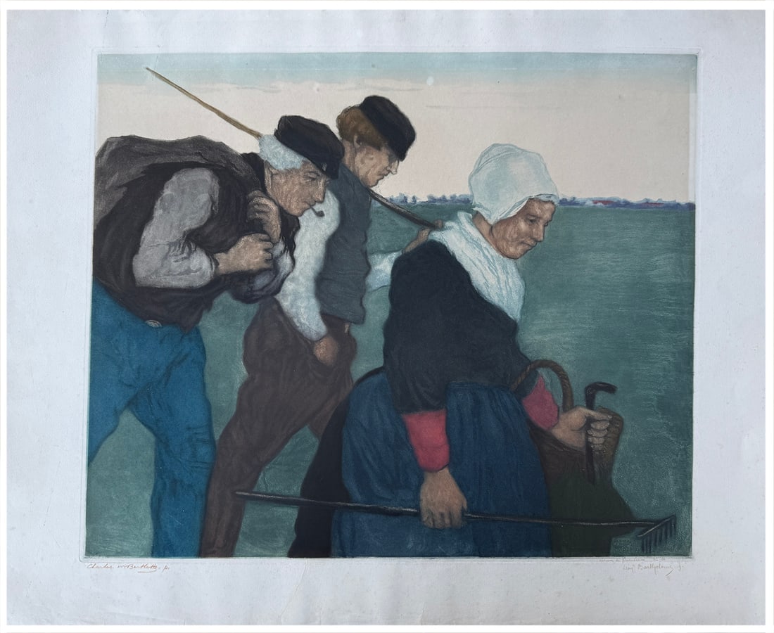 Japanese woodblock Print Charles Bartlett (1 of 5)
