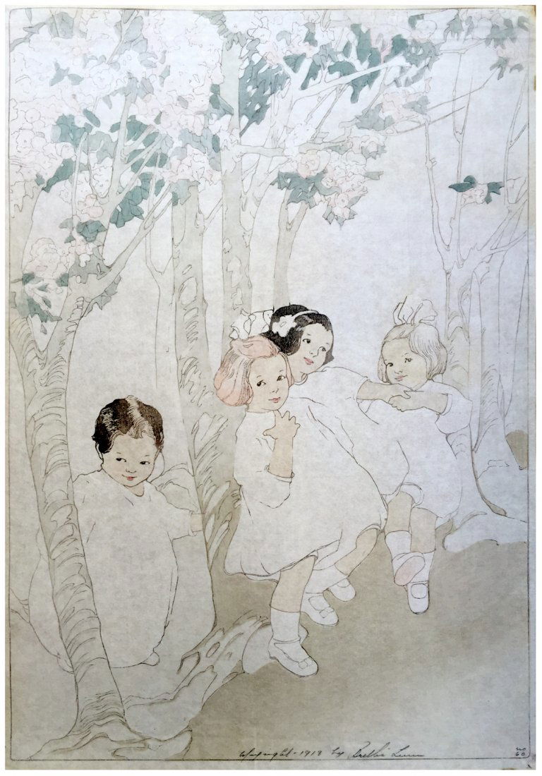 Japanese Woodblock Print Bertha Lum (1 of 3)