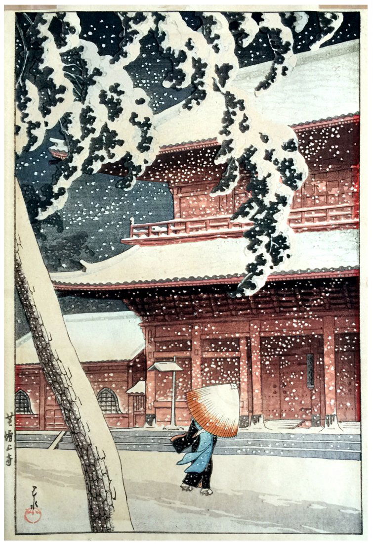 Japanese Woodblock Print Kawase Hasui (1 of 3)