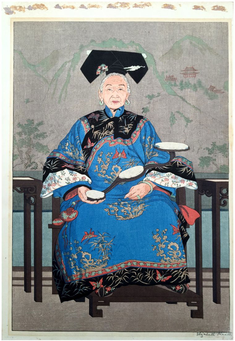 Japanese Woodblock Print Elisabeth Keith (1 of 3)