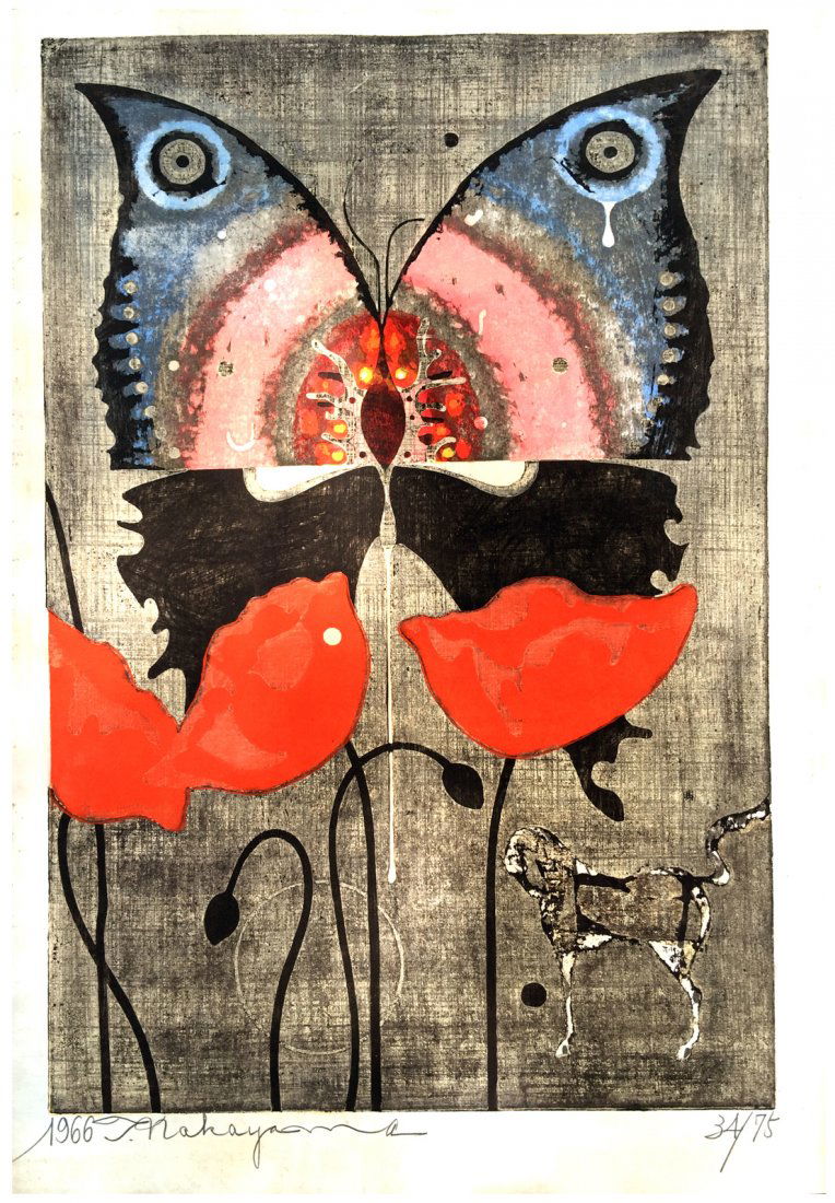 Japanese Woodblock Print Tadashi Nakayama (1 of 4)