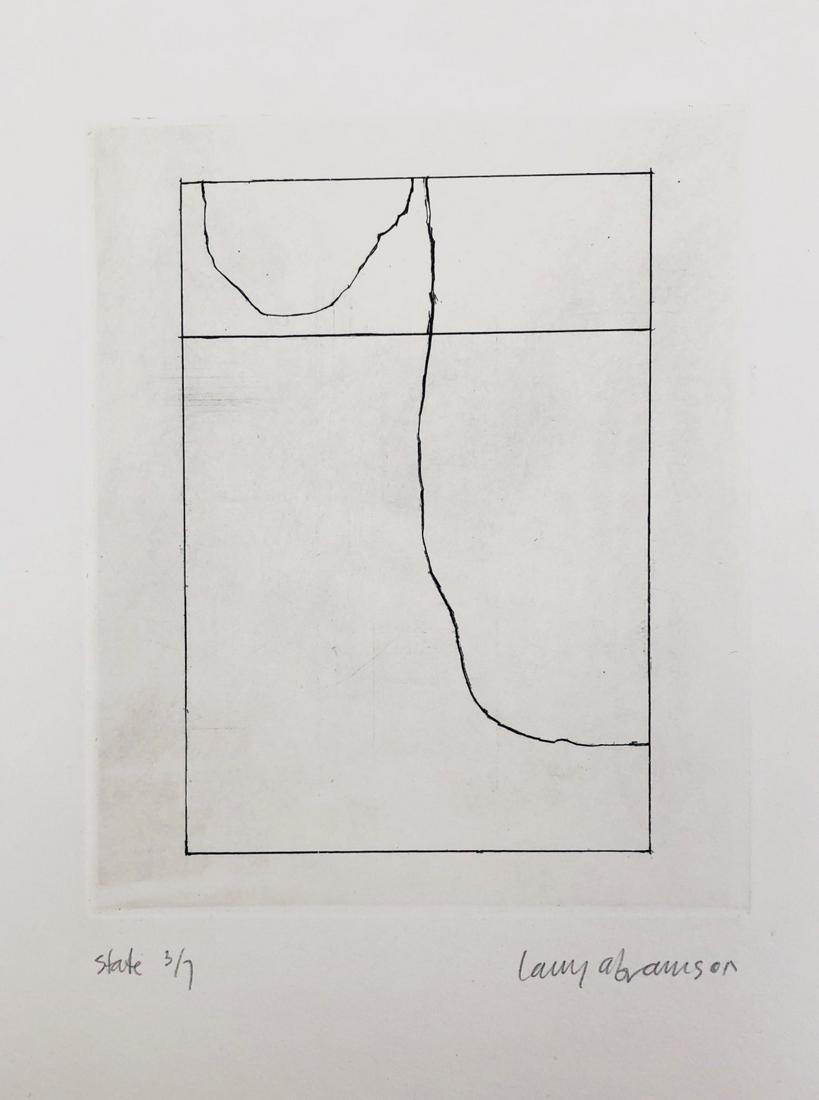 Larry Abramson (born 23 January 1954) South Africa -: Country, etching on paper, 35x25 cm, signed and numbered 9\3. Small and rare edition. Source: Collection of Professor Pinchas and Esther Rabinovich. RIP