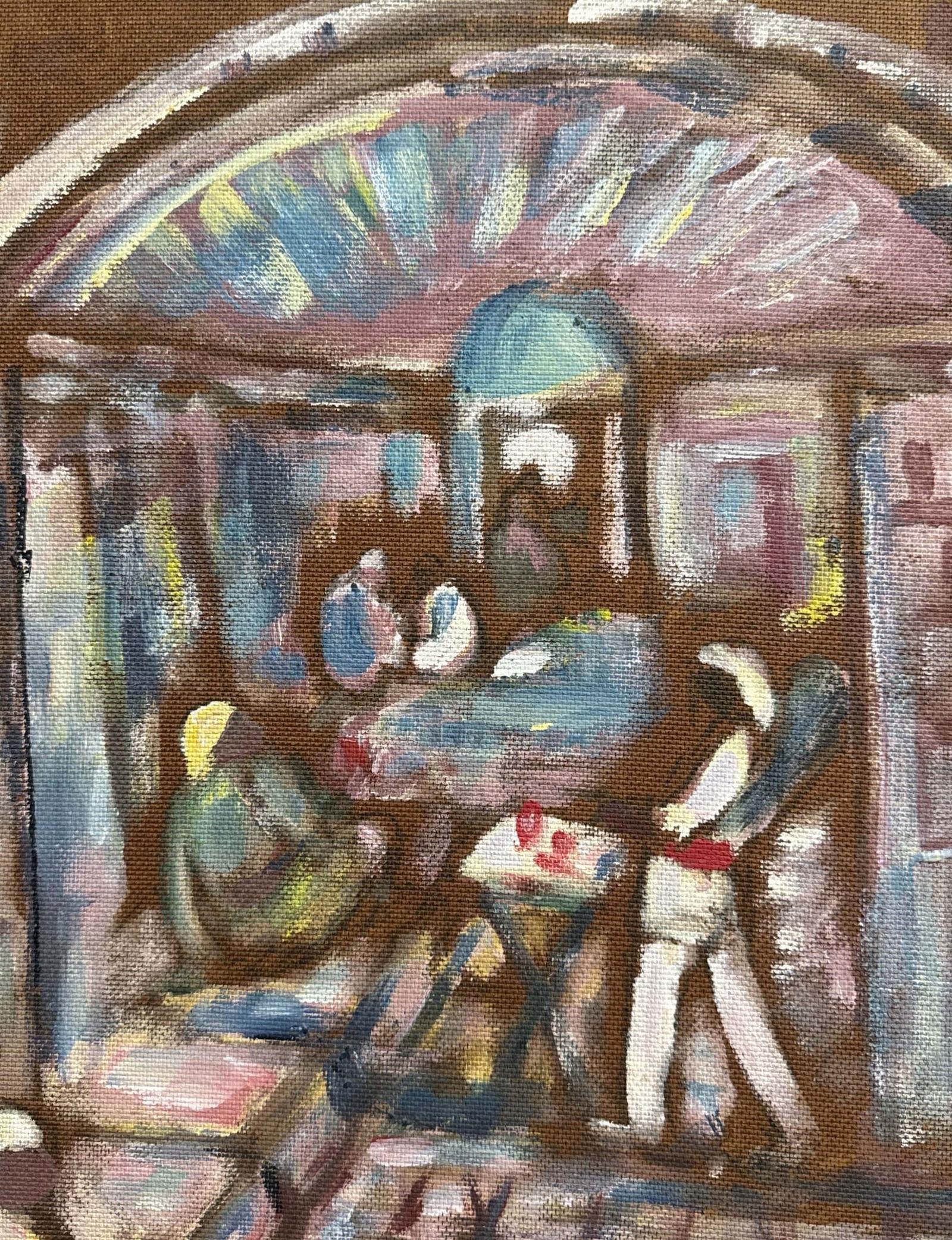 David Hendler (Israeli/German) Rare Original Oil on Masonite, Signed & Framed - 3