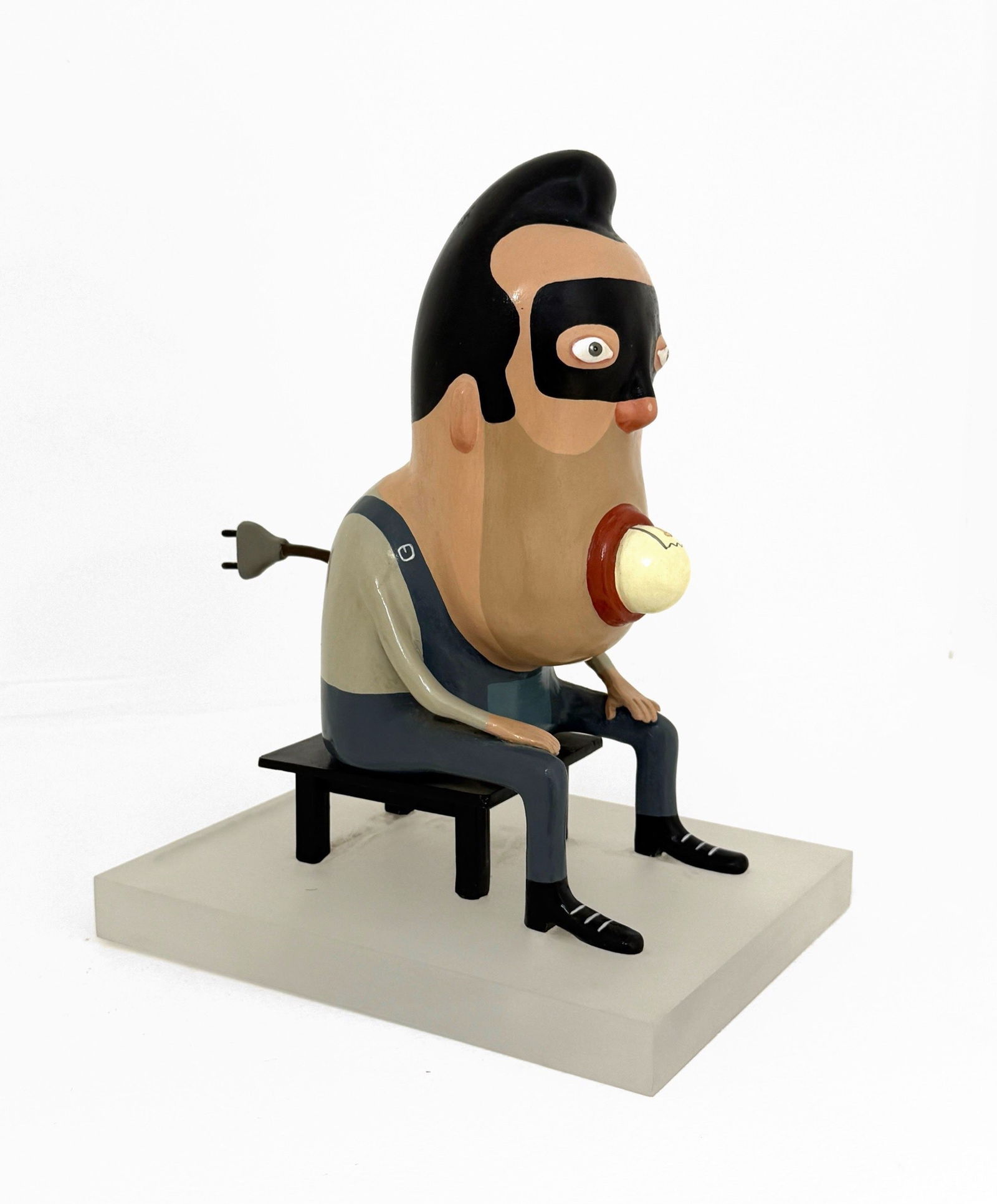 Zoya Cherkassky: Zoya Cherkassky, "Electrician" 36x29x22 cm, signed and inscribed Electrician, numbered 8\6, dated 2005, and is part of the "Avantgardists" series by the Israeli-Ukrainian artist Zoya Cherkassky. The w