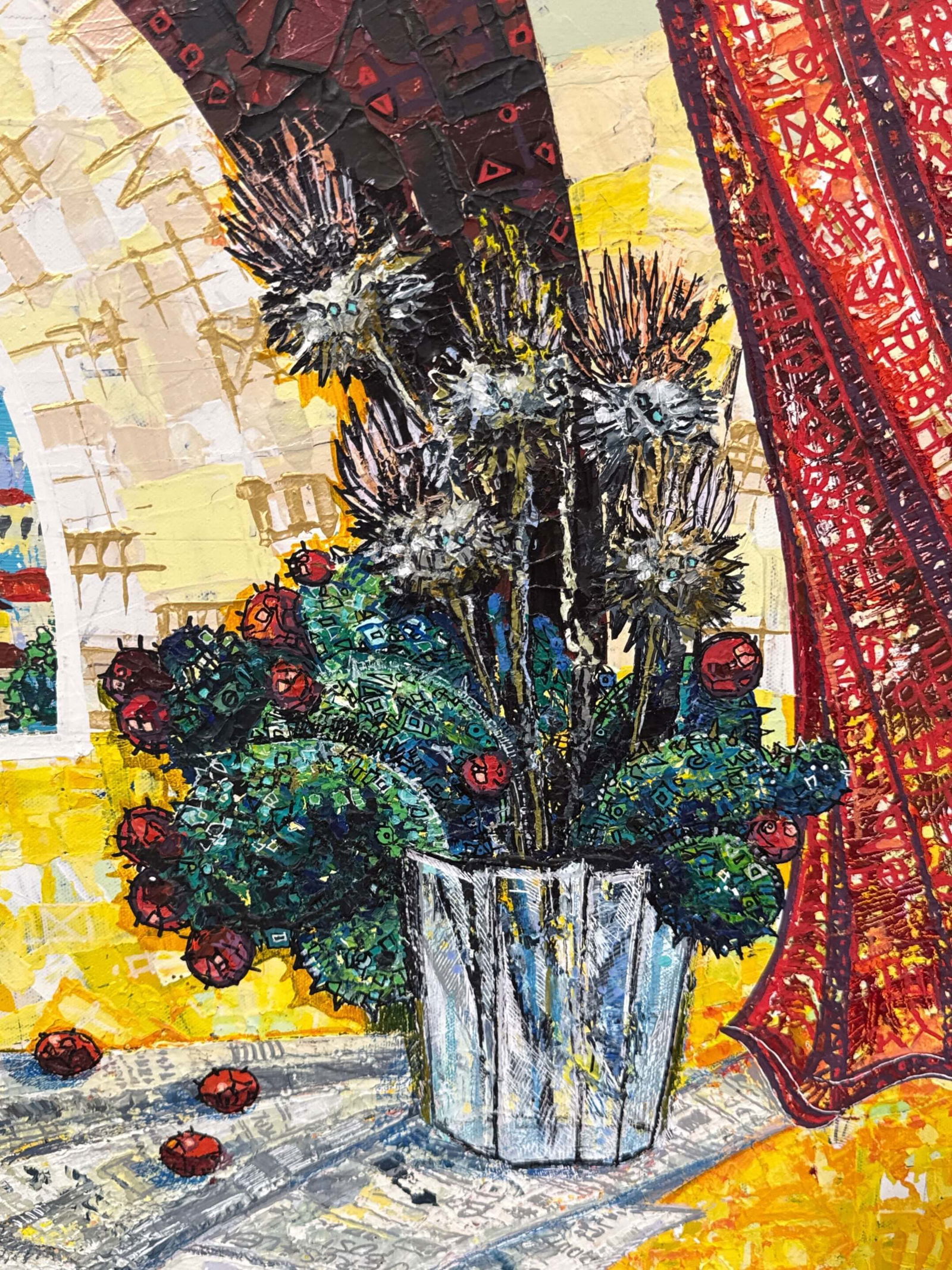 Zoe Sever (Israeli / Ukrainian) Landscape, Oil on Canvas, Signed - 2