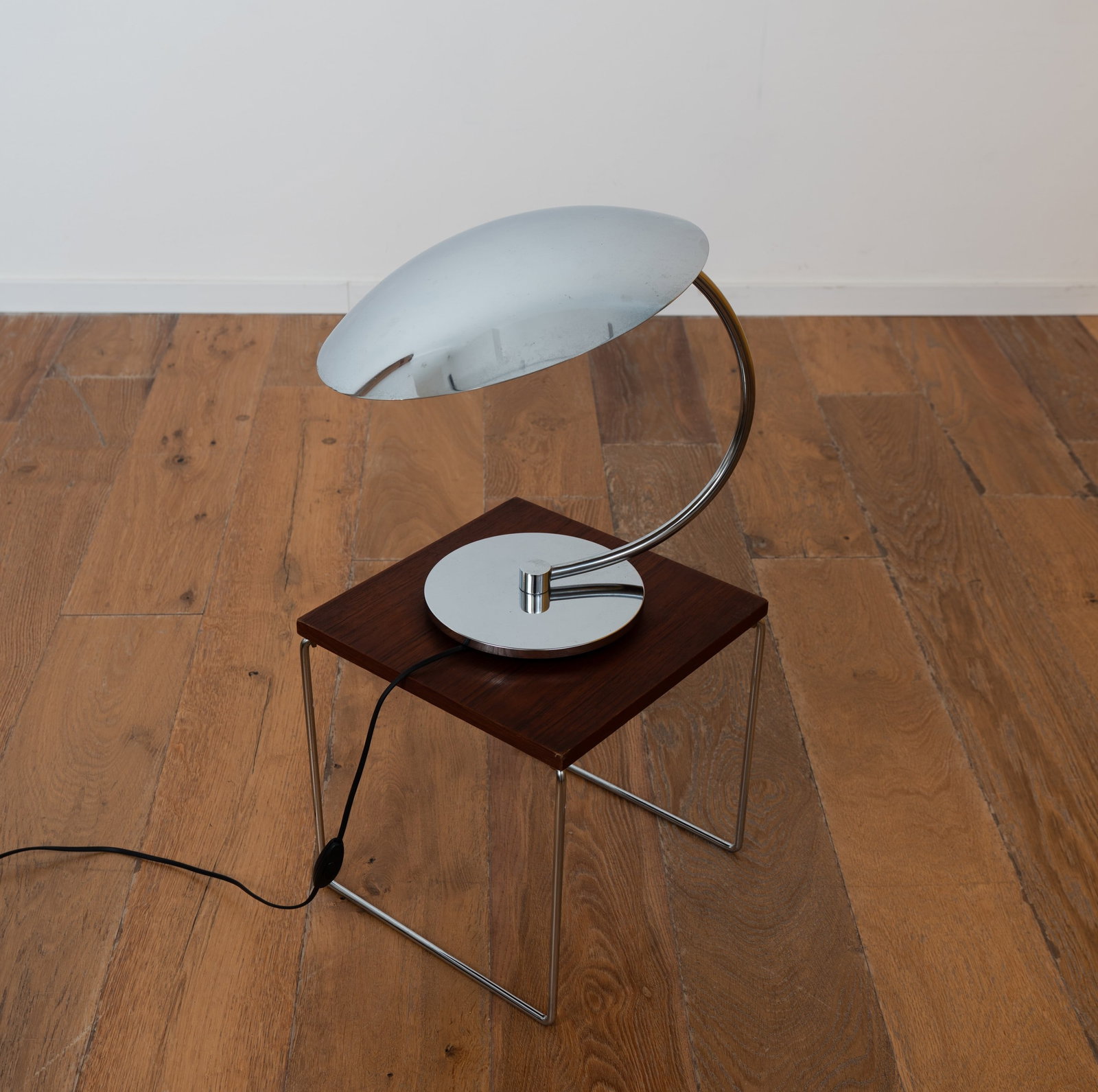 1970s SCE France Postmodern Chrome Mushroom Table Lamp (1 of 2)