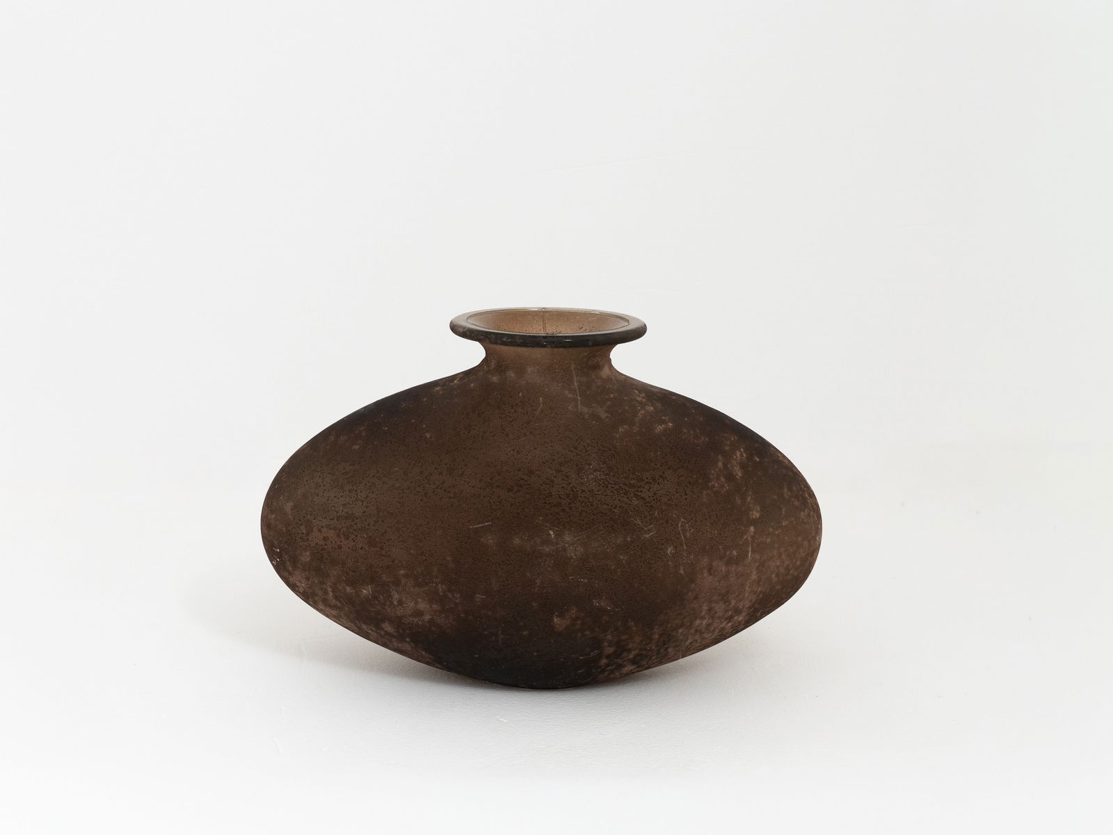 Mid-Century Modern Style Heavy Textured Glass Vase (1 of 2)