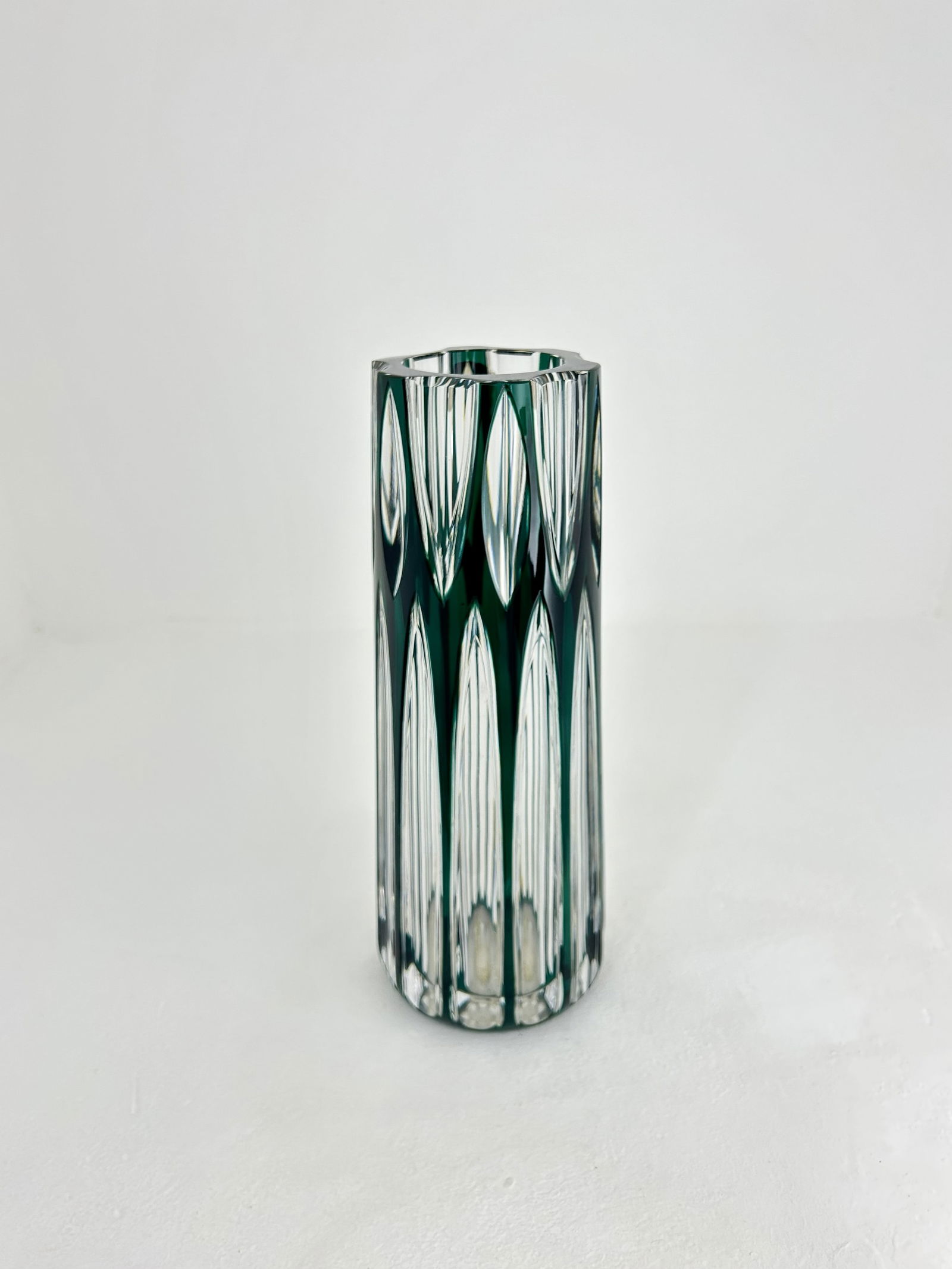 Val Saint Lambert Carved Crystal Vase, 1960s (1 of 8)