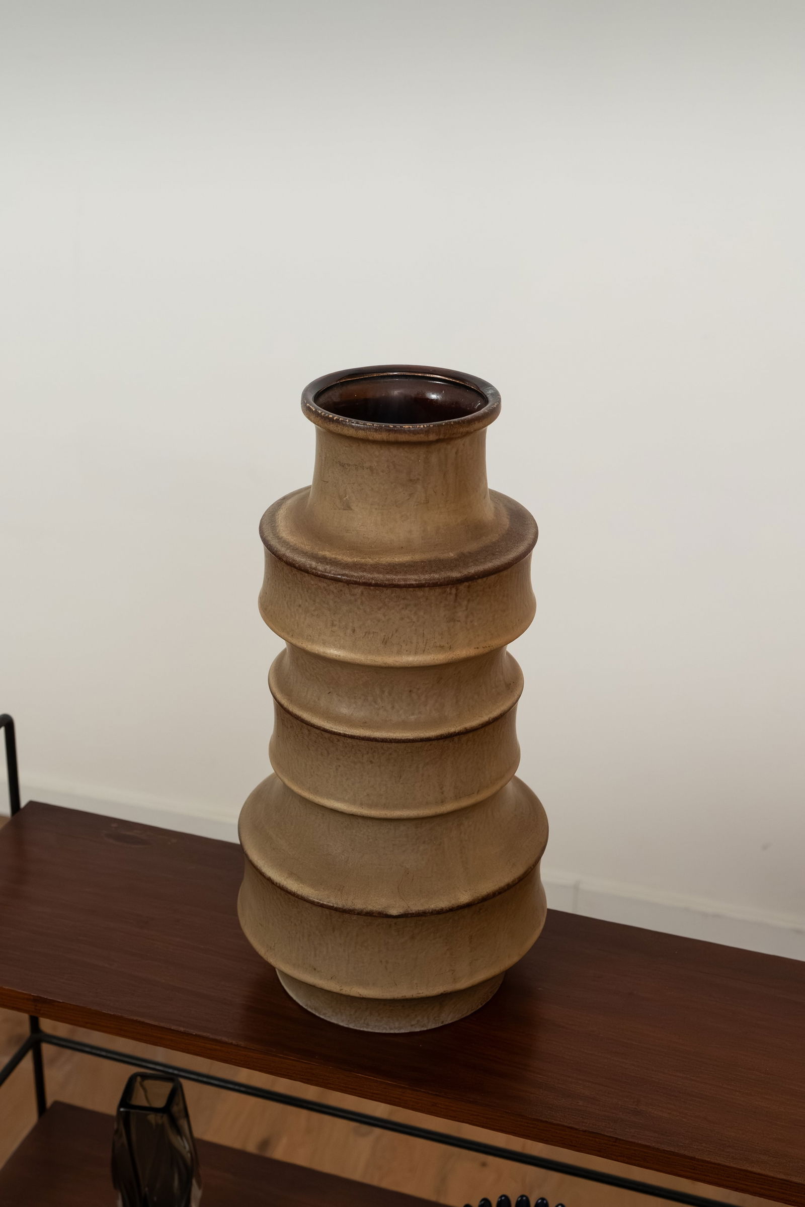 1960s Mid-Century Style Scheurich "Pagoda" Ceramic Vase, Germany (1 of 9)