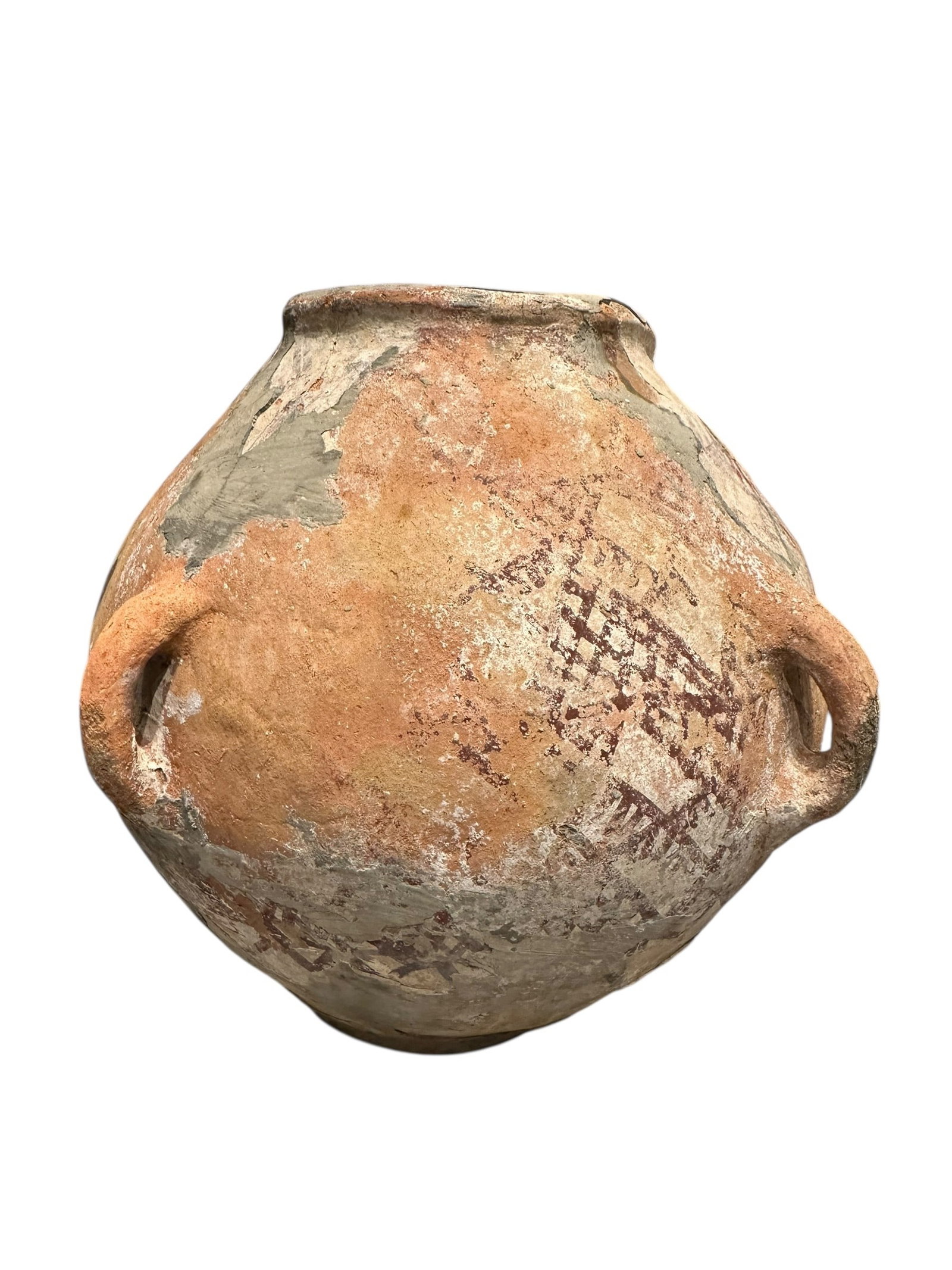 Late 19th - Early 20th Century Palestinian Hand-Painted Terracotta Jar (1 of 5)