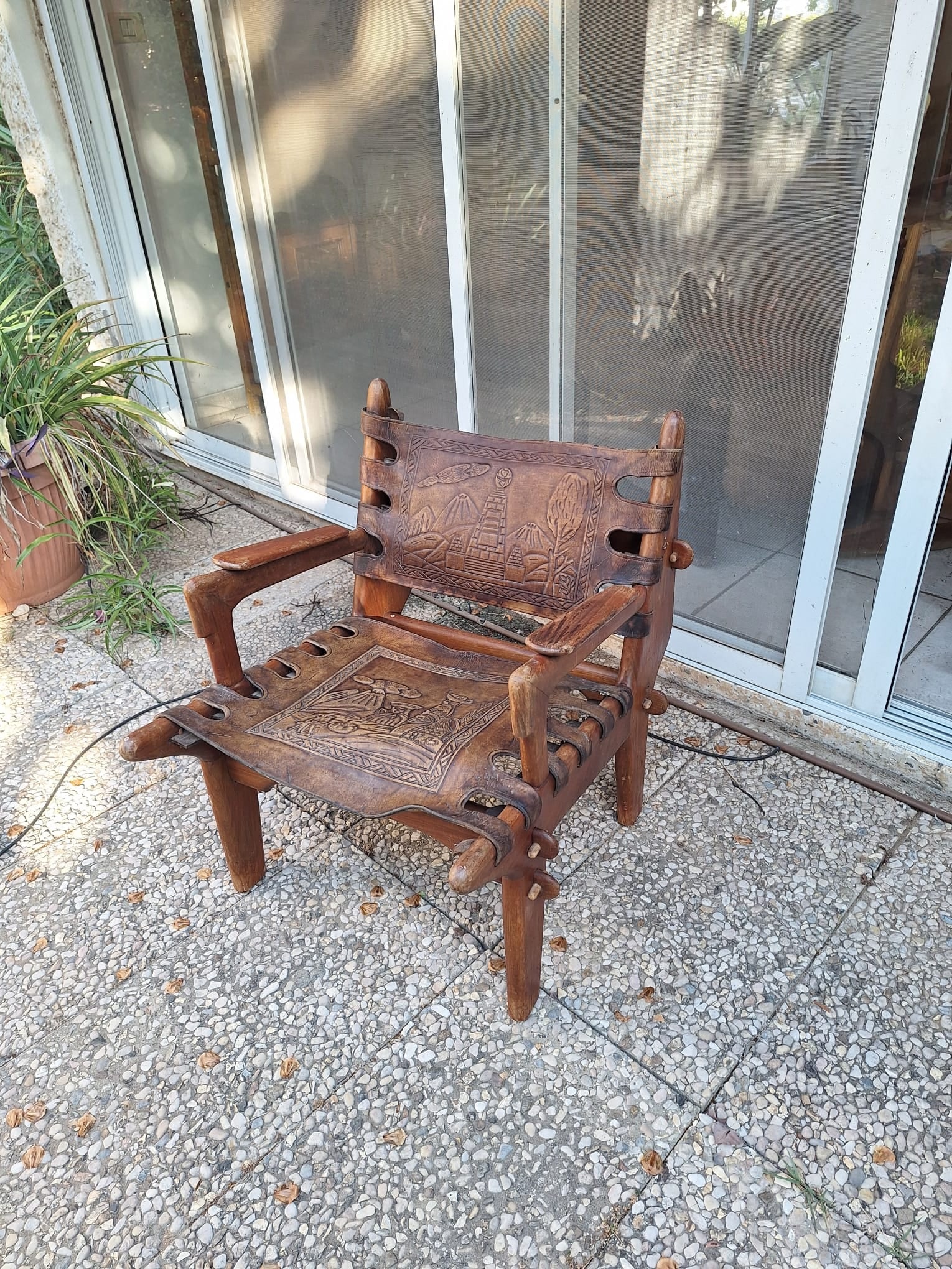 1960s ?ngel I. Pazmiño Lounge Chair and Ottoman Set (1 of 5)