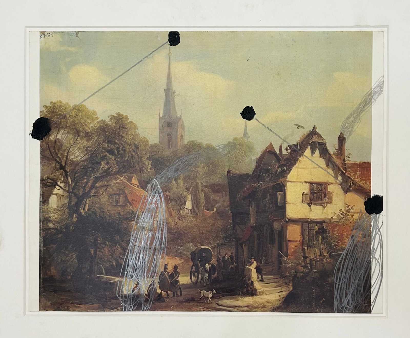 Raffi Lavie, Israeli - Jewish, Mixed Media on Poster (1 of 4)