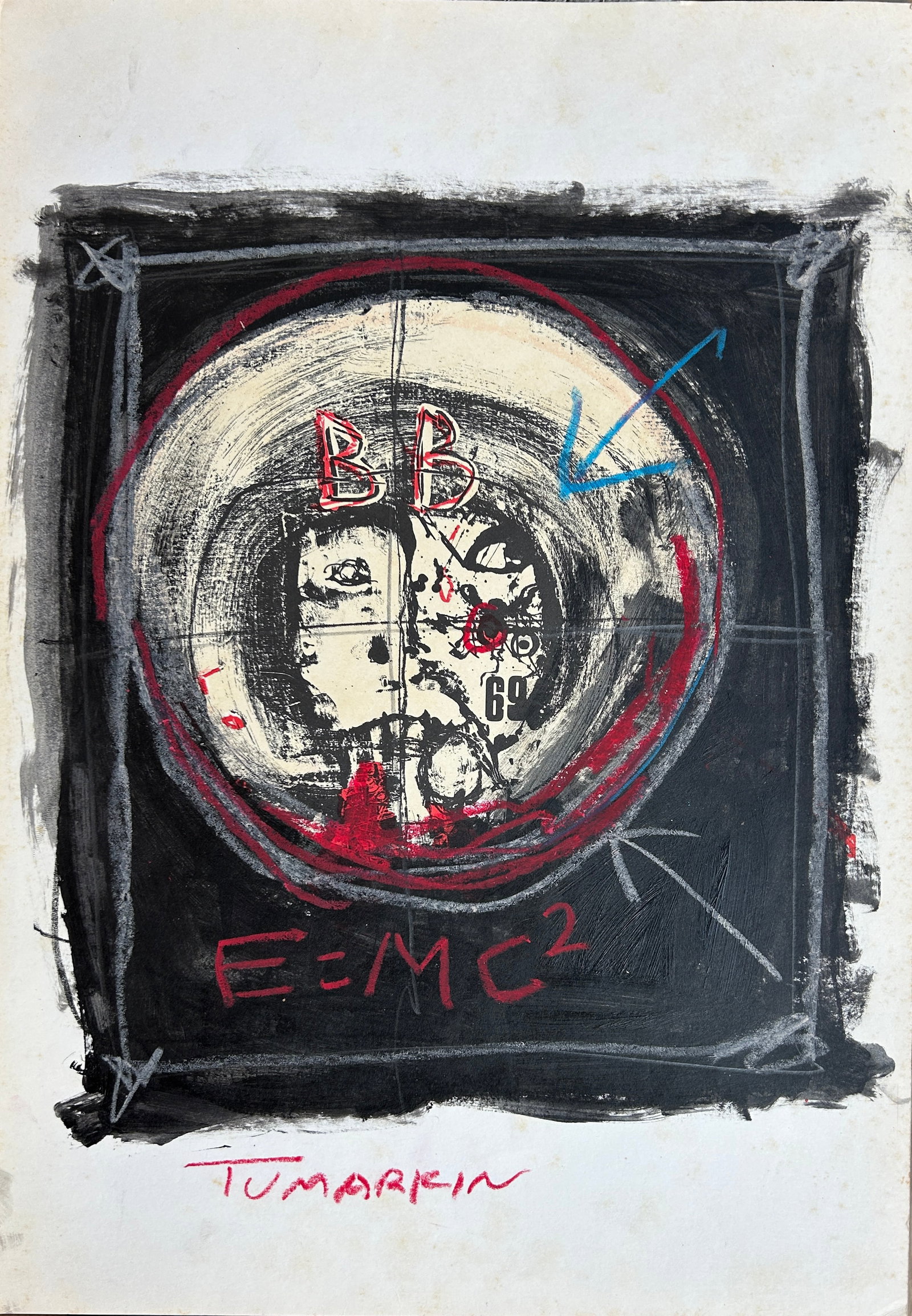 Igael Tumarkin, Israeli - Jewish, Oil and Pastels on Print (1 of 3)