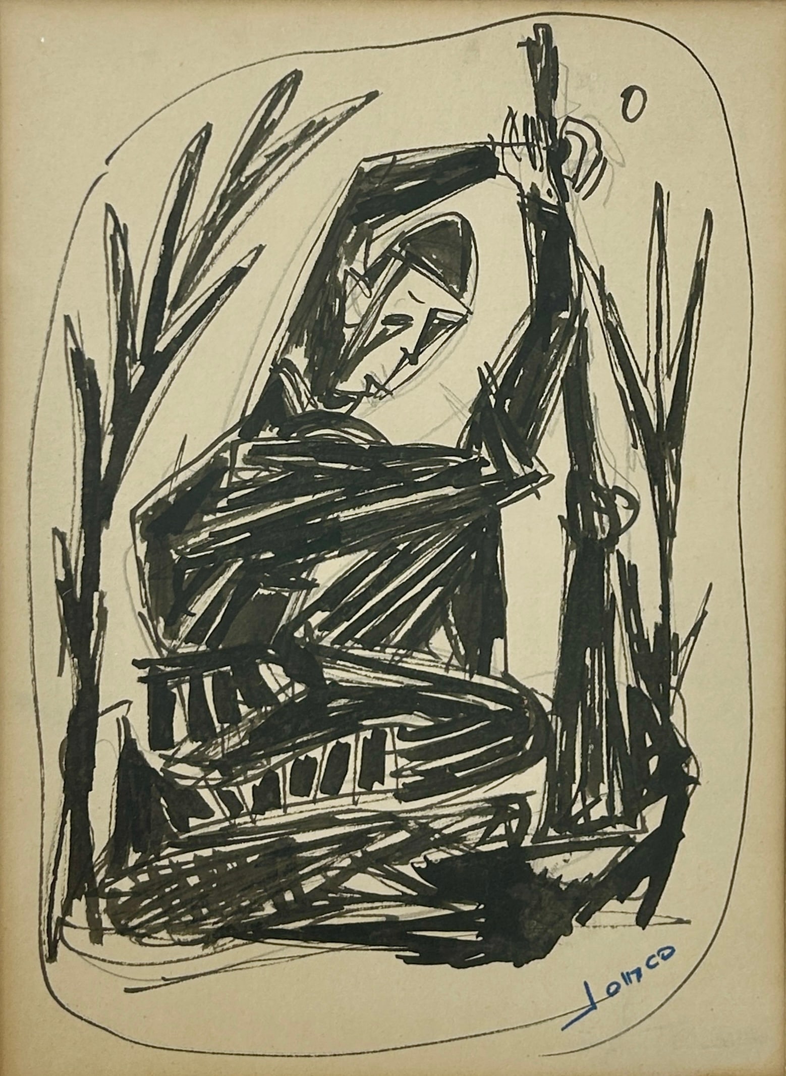 Marcel Janco, Israeli - Jewish, Markers on Paper (1 of 4)