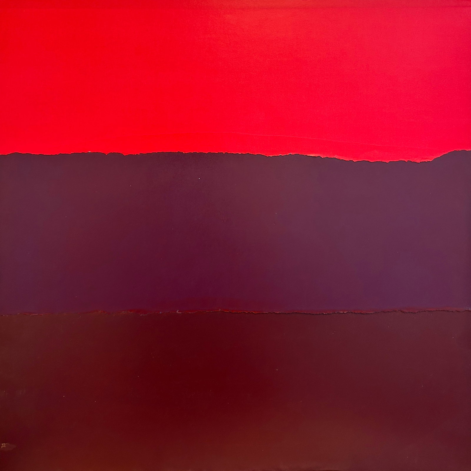 Benni Efrat, Israeli - Lebanon, Silkscreen on Paper: Benni Efrat "Blue, Red, Yellow", silkscreen, 56x56 cm. Signed and numbered 8/50. Benni Efrat was born in 1936 in Beirut, Lebanon. In 1947, he immigrated to Israel, later studying painting at the Avni