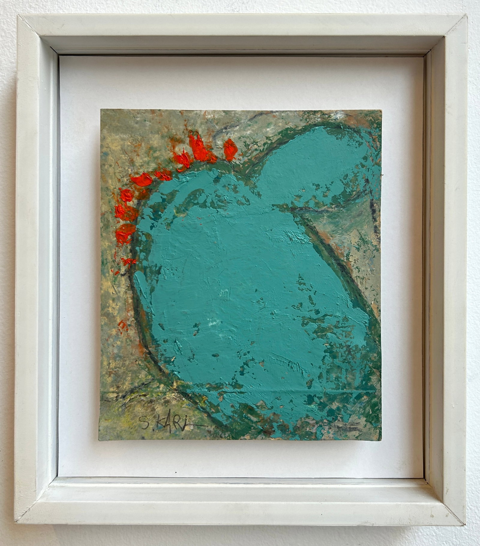 Saleh Al Kara, Israeli, Oil on Cardboard (1 of 4)