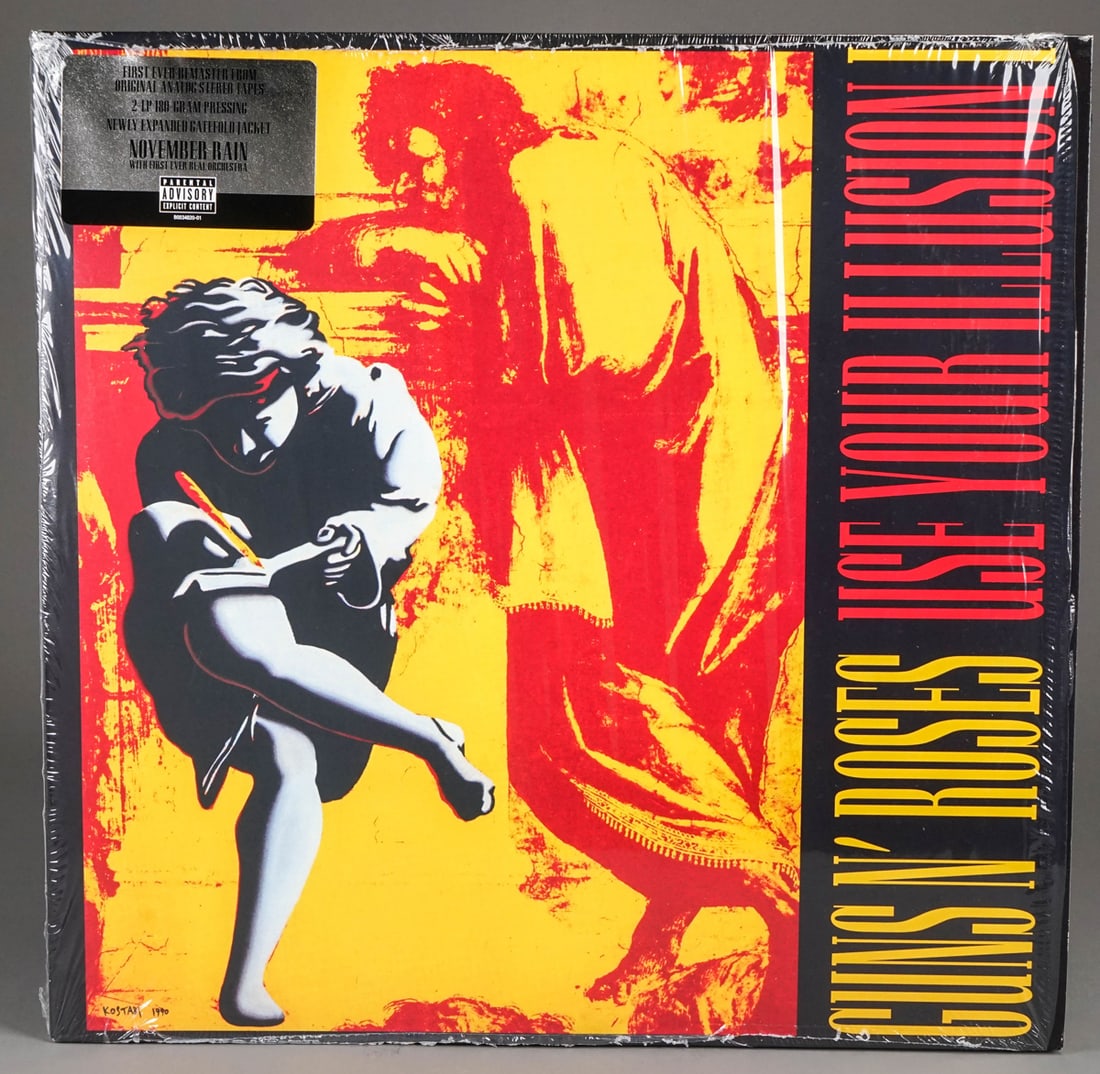 Guns N Roses "Use Your Illusion I" 2 LP 180 Gram Vinyl: First Remaster from Original Analog Stereo Tapes. - 2 LP 180 Gram Pressing, Newly Expanded Gatefold Jacket. Released 2022.