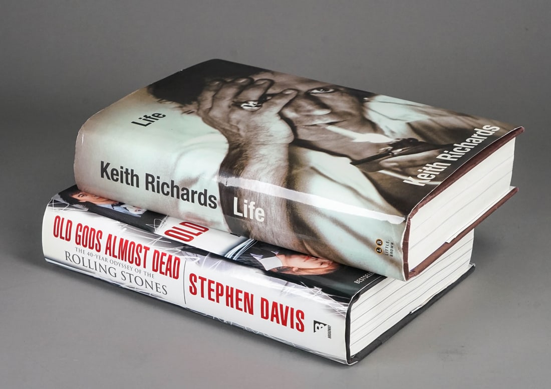 "Rolling Stones - Old Gods Almost Dead" & Keith Richards "Life" Hardback Books (1 of 11)