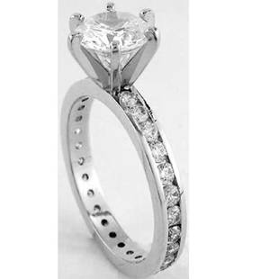 Natural Diamond Ring SI2/H 1.65 Cts - no Treatment: 1.65 ct diamond ring;14k white gold 2.5 grams;center diamond 0.45 and side diamonds 1.20 ct SI2/I1 - H/I COLOR;no treatment in any way.....All sizes Available (Please advise us the size upon winning