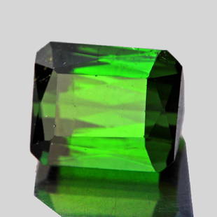 Natural Neon Chrome Green Tourmaline 4.50 ct - Flawless: Natural Green Tourmaline........ WEIGHT : 4.50 cts; SHAPE : Rectangle; SIZE ( L x W x D ) : 9.61 x 7.42 x 6.52 mm; QUANTITY : 1 pieces; COLOR : Neon Chrome Green; CLARITY : Flawless-VVS; ORIGIN :