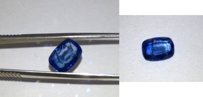 Natural Ceylon Cornflower blue Sapphire 3.60 carats: Natural Ceylon Sapphire 3.60 carats.............cushion cut.....cornflower blue colour. Top Luster Fire