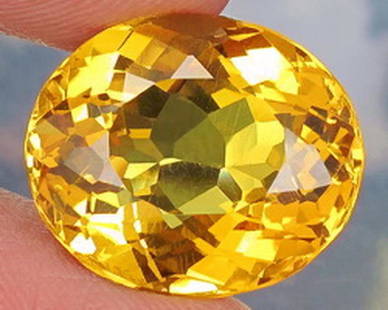 Natural Yellow Citrine 13.31 Carats - VVS: Natural Yellow Citrine 13.31 Carats....oval cut; No treatment..... Hardness 7; Origin - Brazil