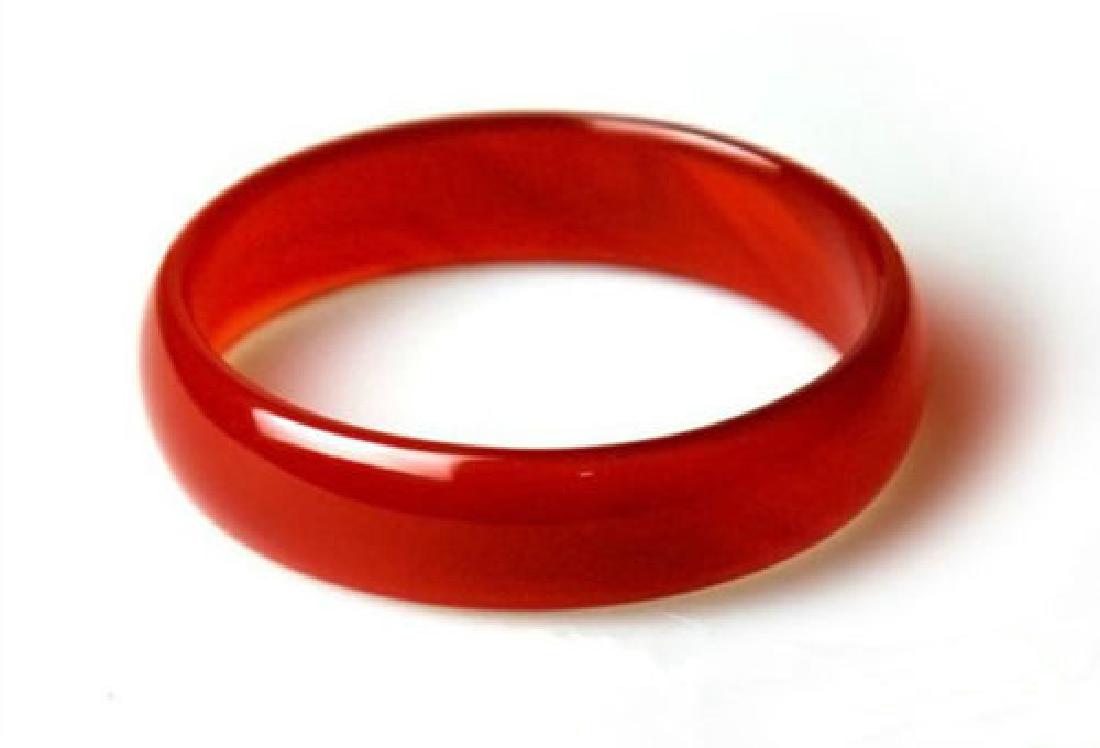 Natural Chinese Red Jade Bangle (1 of 1)