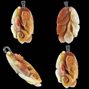 Natural Stone Hand carved Pendant: This is hand carved Chameleon Pendant *Stone Properties *Stone Name Multi-Color Amazonite *Overall Dimension 69x35x11 mm (2.717x1.378x0.433 inch )mm *Weight 150 ct/ 30 g/ 1.05822 oz *Mohs Hardness 7