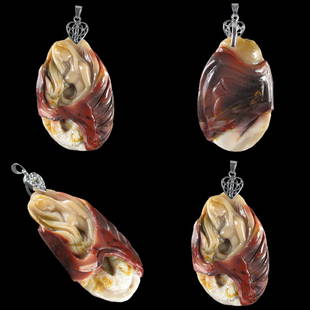 Natural Stone Hand carved Pendant: This is hand carved Mermaid Pendant bead *Stone Name Mookaite *Overall Dimension 75x39x12 mm (2.953x1.535x0.472 inch )mm *Weight 185 ct/ 37 g/ 1.305138 oz*Locality Australia *Appearance opaque *Color