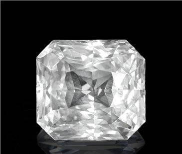 Natural White Sapphire 1.58 Carats - no Treatment: Natural White Sapphire 1.58 Carats - no Treatment in any way. size - 6.59 x 6.15 mm; depth 3.55 mm; clarity - SI; Origin - Ceylon