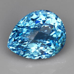 Natural Swiss Blue Topaz 33.25 carats - VVS: Natural Swiss Blue Topaz 33.25 carats - VVS........Pear Shape...Size20x16x14mm; It is ready to be made into a gorgeous piece of fine jewelry, collections or gifts!.....Exquisite cut. It is very rare