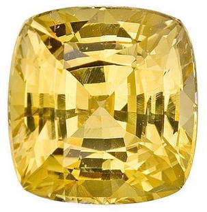 Natural Greenish Yellow Sapphire 4.60 Carats: Natural Greenish Yellow Sapphire 4.60 Carats - no Treatment..........100% Natural Earth mined......Cushion cut.....Origin - Ceylon