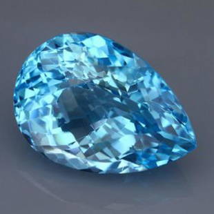 Natural Swiss Blue Topaz 42.70 carats - VVS: Natural Swiss Blue Topaz 42.70 carats - VVS........Pear Shape....Size 25 x 17.5 x 14.5 mm; It is ready to be made into a gorgeous piece of fine jewelry, collections or gifts!.....Exquisite cut. It is