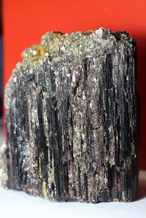 Natural Collectors Rare Black Tourmaline with Mica: Very Rare to find this kind of natural Black Tourmaline......Heavy weight 2.5 KG; Size 5 x 5 Inches.HistoryThough tourmaline has been known since Medieval times, it didn’t gain in popularity until