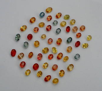 Fancy Multi Color Oval & Pear Sapphire 10 cts plus: Fancy Multi Color Oval & Pear Sapphire 10 cts plus....SIZE:3.5 x 2.5mm to 5x3 mm each; You will receive a generous amount over 10 carats.
