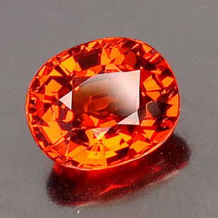Natural Mandarin Spessartite 2.06 ct - VVS: size -6.4x7.7x4.2; Shape-oval; Color - Orange; Clarity-VVS; Treatment-None; Origin-Nigeria; Hardness-7.5