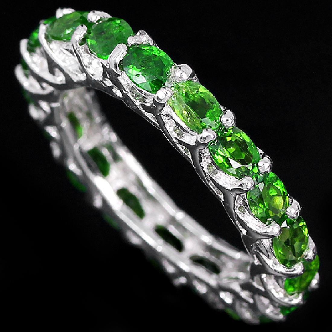 Natural Green Chrome Diopside Eternity Band (1 of 1)