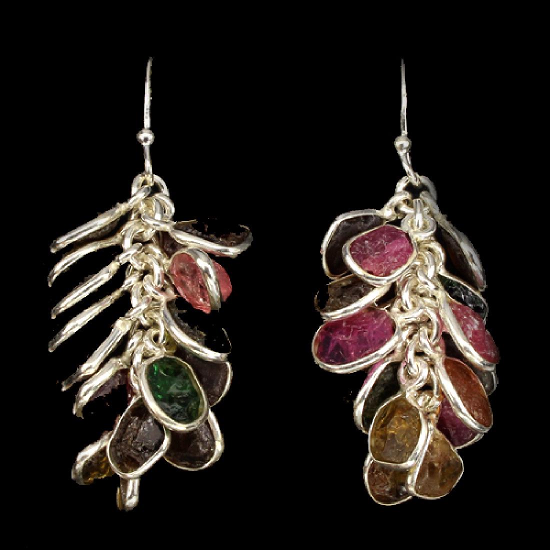 Natural Rough Tourmaline Earrings (1 of 2)